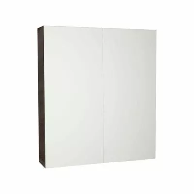 Avie Dark Brown PVC 600mm X 750mm Shaving Cabinet