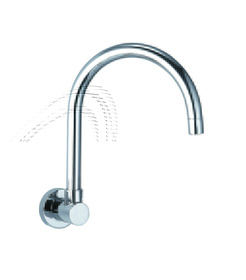 Mona Swivel Wall Mounted Spout - Chrome