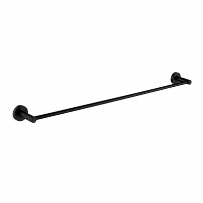 Lucid Single Towel Rail - Matt Black