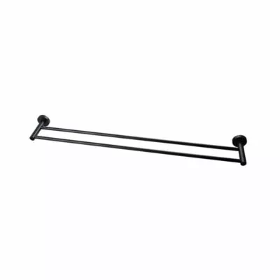 Pentro Double Towel Rail 800mm - Matt Black