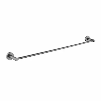 Lucid Single Towel Rail - Gunmetal Grey
