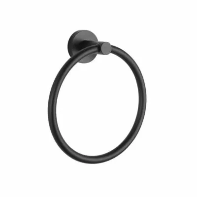 Lucid Towel Ring – Matt Black