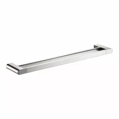 Flores Double Towel Rail - Brushed Nickel