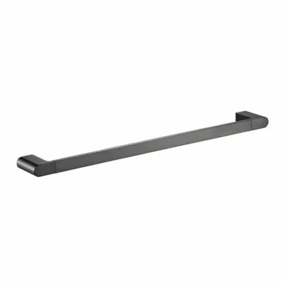 Flores Single Towel Rail - Gunmetal