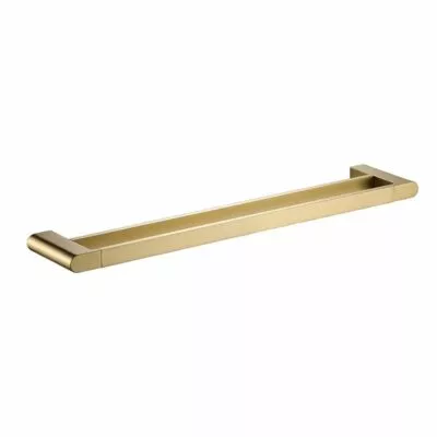 Flores Double Towel Rail - Brushed Gold