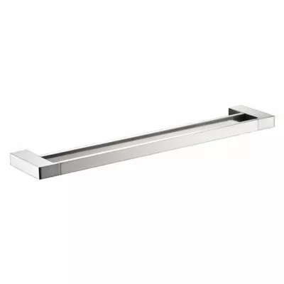 Ceram Double Towel Rail - Brushed Nickel