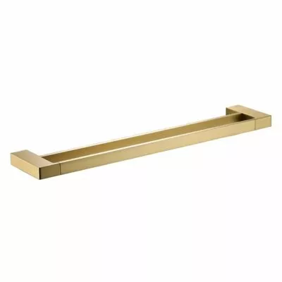 Ceram Double Towel Rail - Brushed Gold