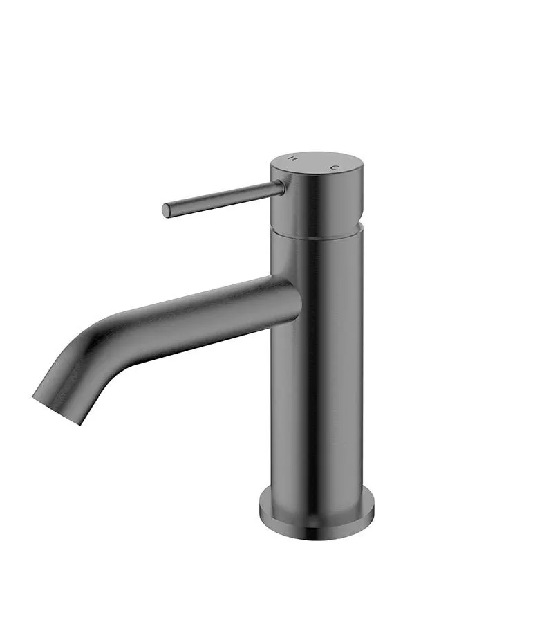 IKON Hali Gunmetal Grey Basin Mixer | E-RENOVATION