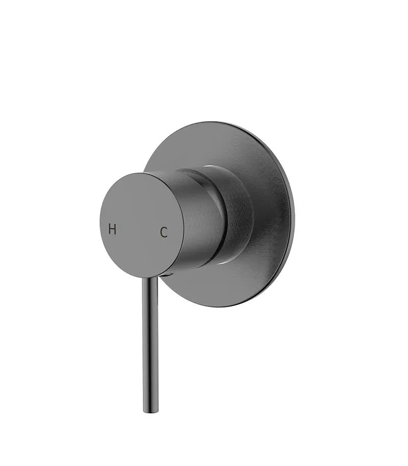 IKON Hali Gunmetal Grey Curve Bath Spout Or Outlet