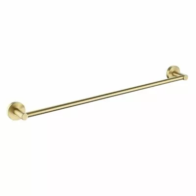 Opus Single Towel Rail -Brushed Gold