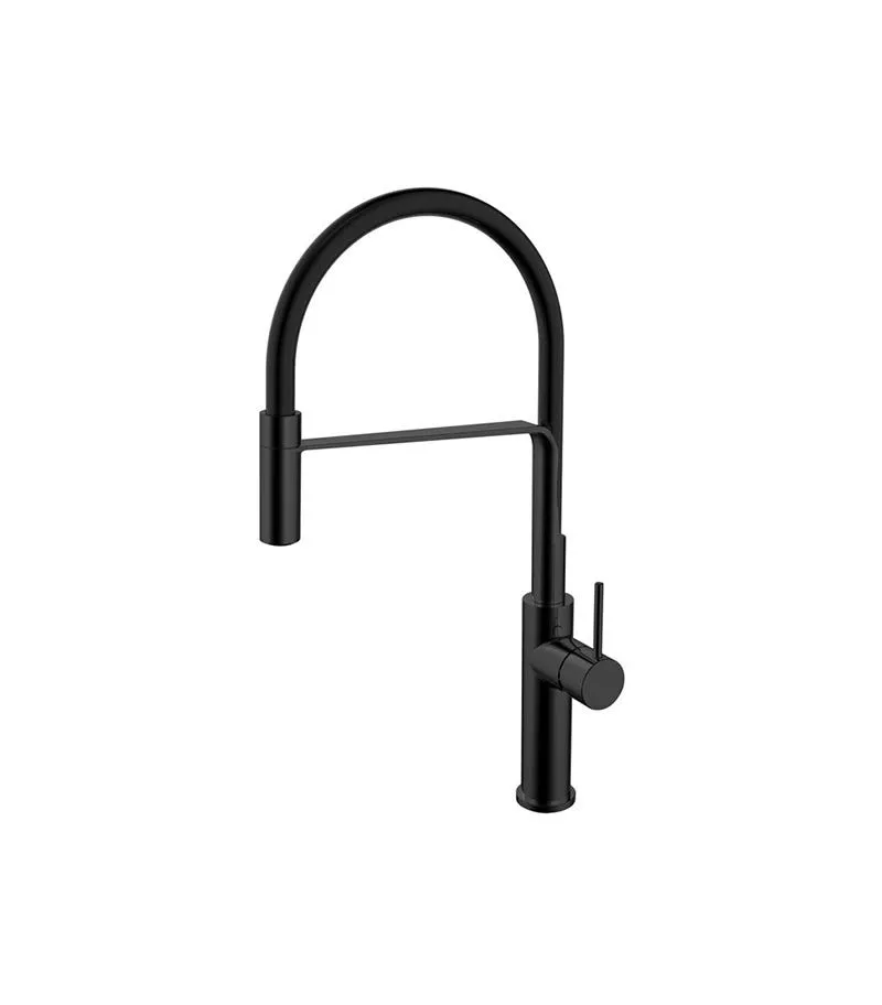 IKON Hali Multifunctional Matt Black Sink Mixer