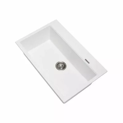 Carysil White Granite Kitchen Sink 780mm TWMW780-W