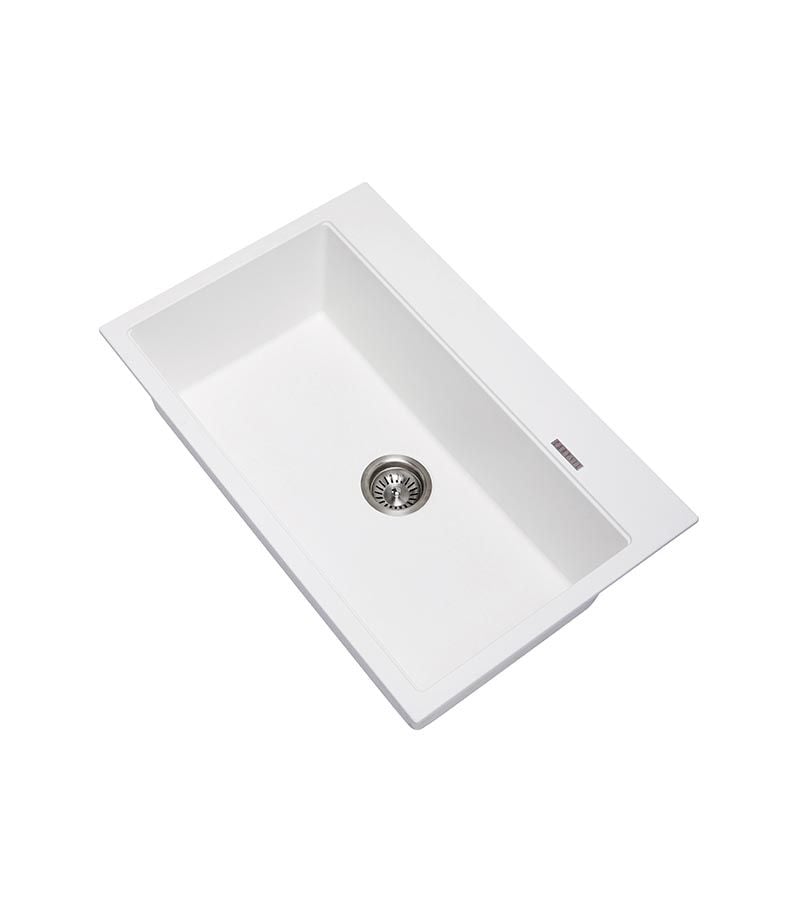 Carysil White Granite Kitchen Sink 780mm TWMW780-W