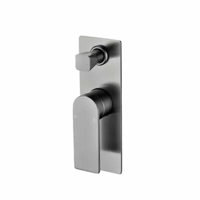 Ruki Gunmetal Grey Wall Or Shower Mixer With Diverter