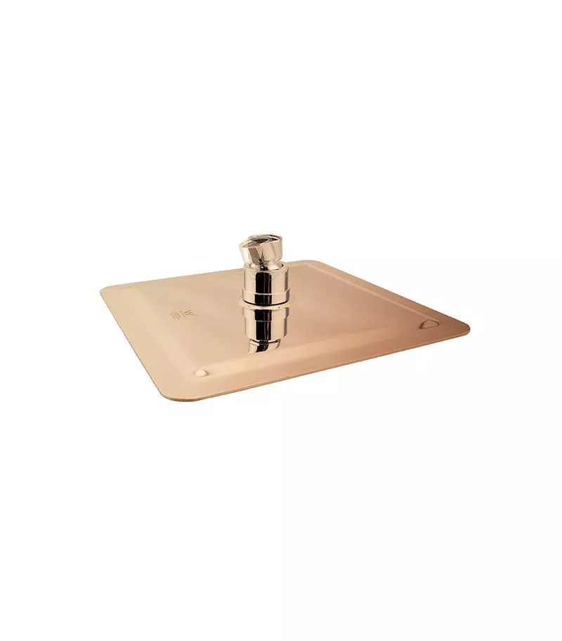 Aqua 200mm Square Ultra Thin Rose Gold Shower Head With Round Corner 2mm Thickness Aqua 200mm Square Ultra Thin Rose Gold Shower Head With Round Corner 2mm Thickness