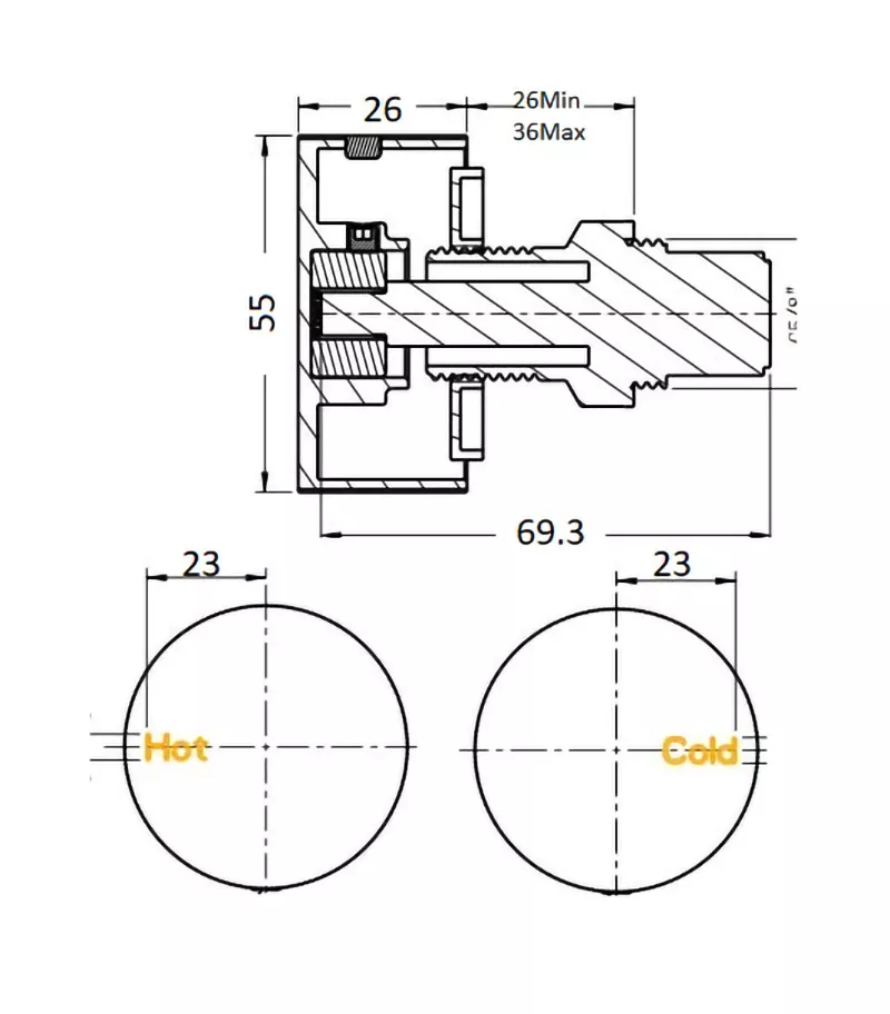 Specification For Qi Rund Wall Top Assembly