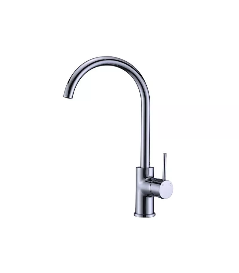 IKON Hali Chrome Gooseneck Sink Mixer