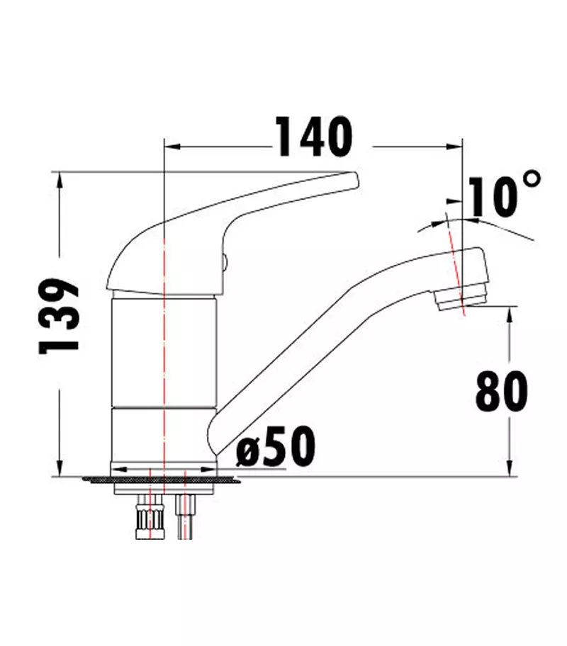 Specification For Acco Swivel Basin Mixer