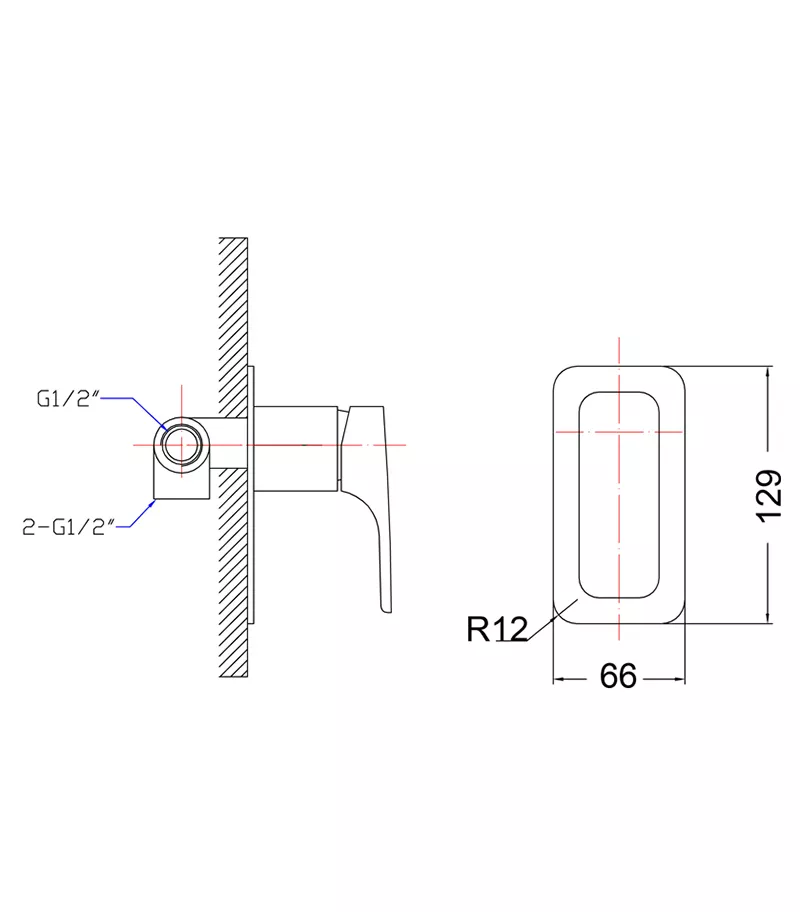 Specification For Eden Wall Mixer