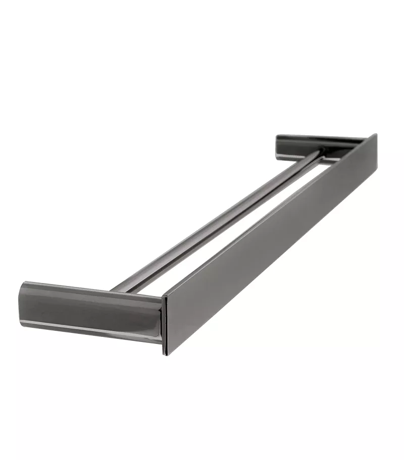 Gabe Double Towel Rail - Gunmetal