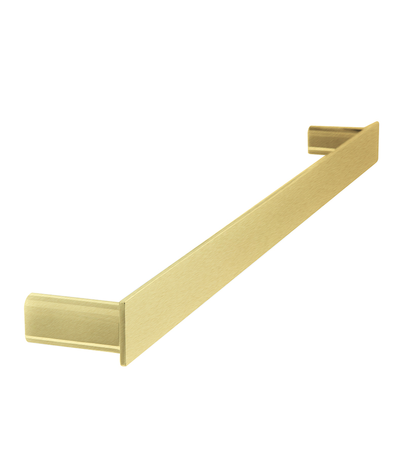 Gabe Brushed Gold Single Towel Rail 600/800mm