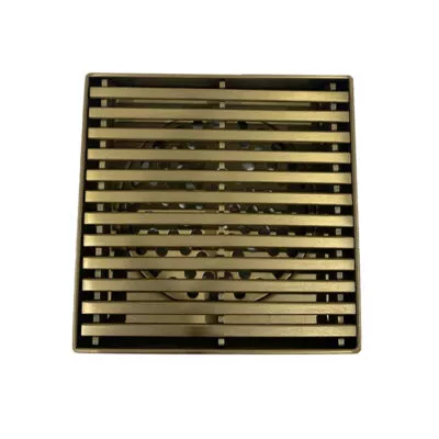 Grill Floor Waste - Brushed Brass