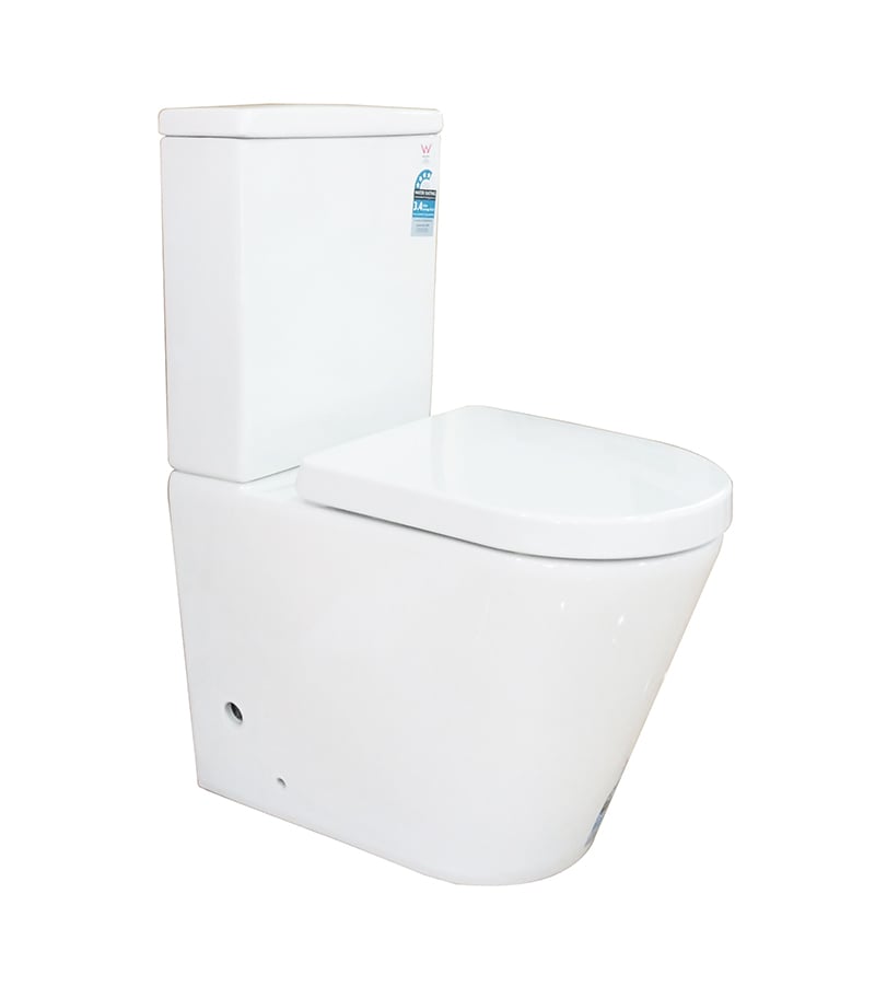 Milano Rimless Flush Wall Faced Universal Toilet Suite PTW1011