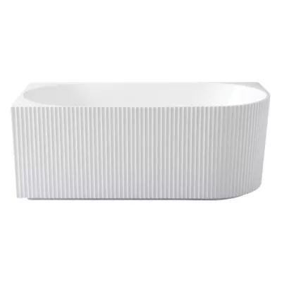 Capri Groove Back To Wall Freestanding Bath Left Corner