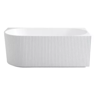 Capri Groove Back To Wall Freestanding Bath Right Corner