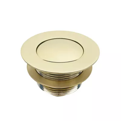 40mm Non Overflow Pop Up Bath Waste - Brushed Gold