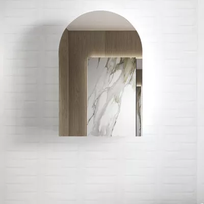 Archie 600mm x 900mm Natural Oak Shaving Cabinet ARSV9060N