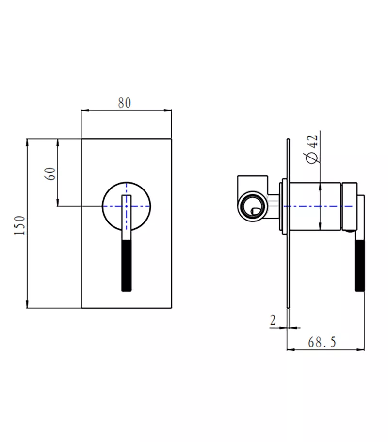 CADDENCE Wall Mixer Specification