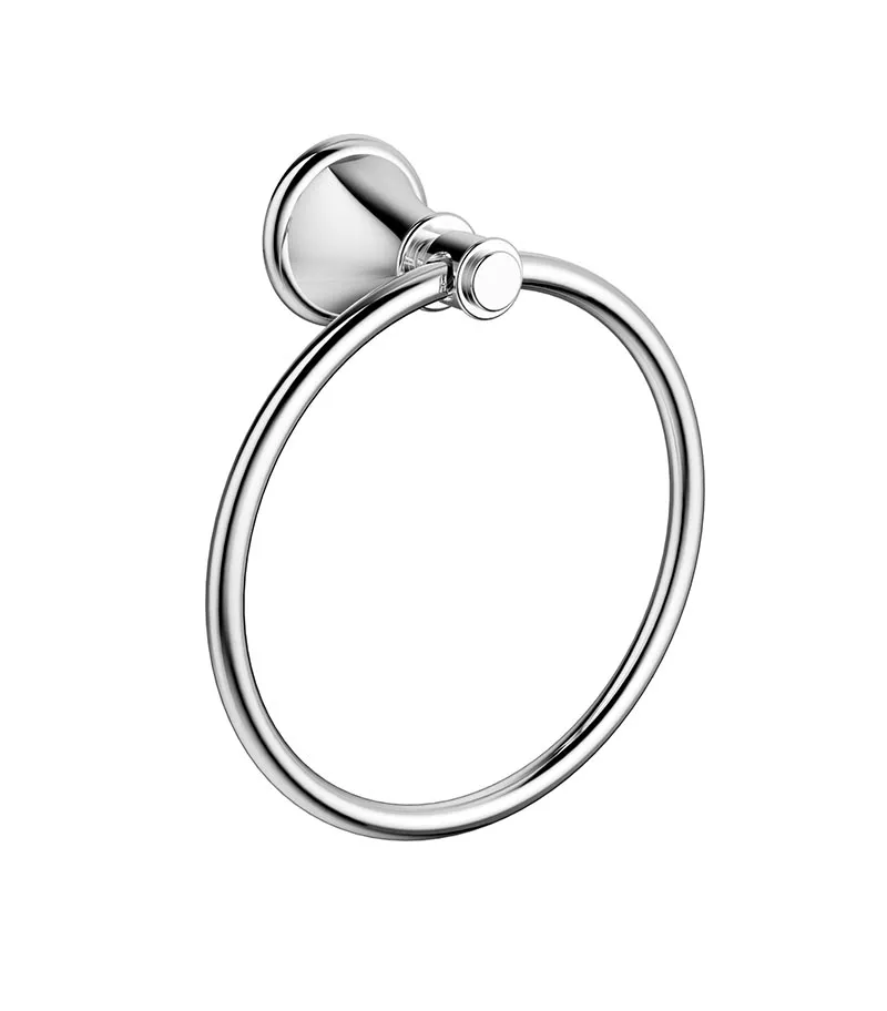 Clasico Chrome Towel Ring