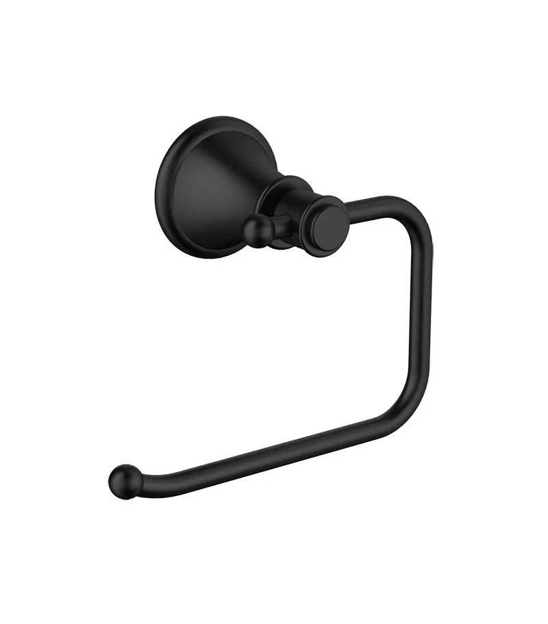 Clasico Matt Black Toilet Roll Holder