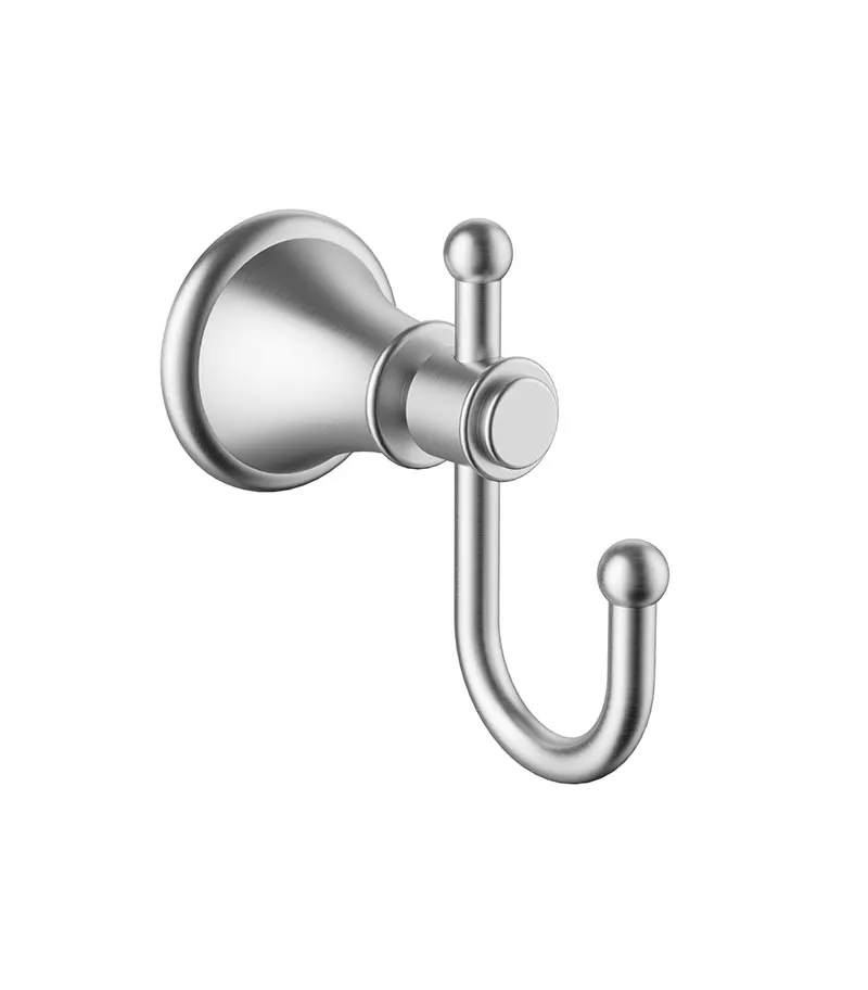 Clasico Brushed Nickel Single Robe Hook