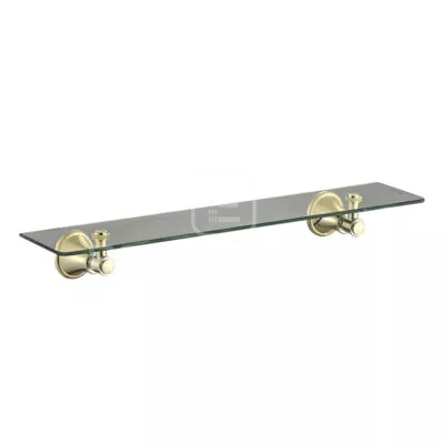 Clasico Brushed Gold Shower Glass Shelf 66509BG