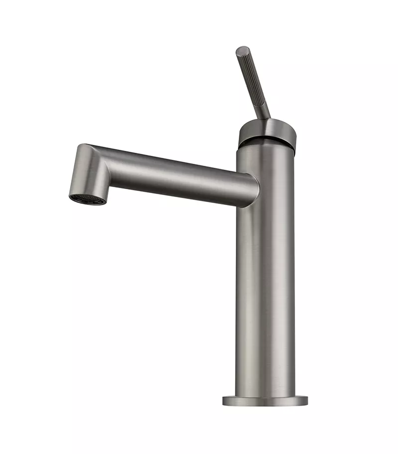 CADDENCE Brushed Nickel Basin Mixer Sideview CADDENCE Brushed Nickel Basin Mixer Sideview
