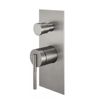 CADDENCE Brushed Nickel Wall Mixer With Diverter