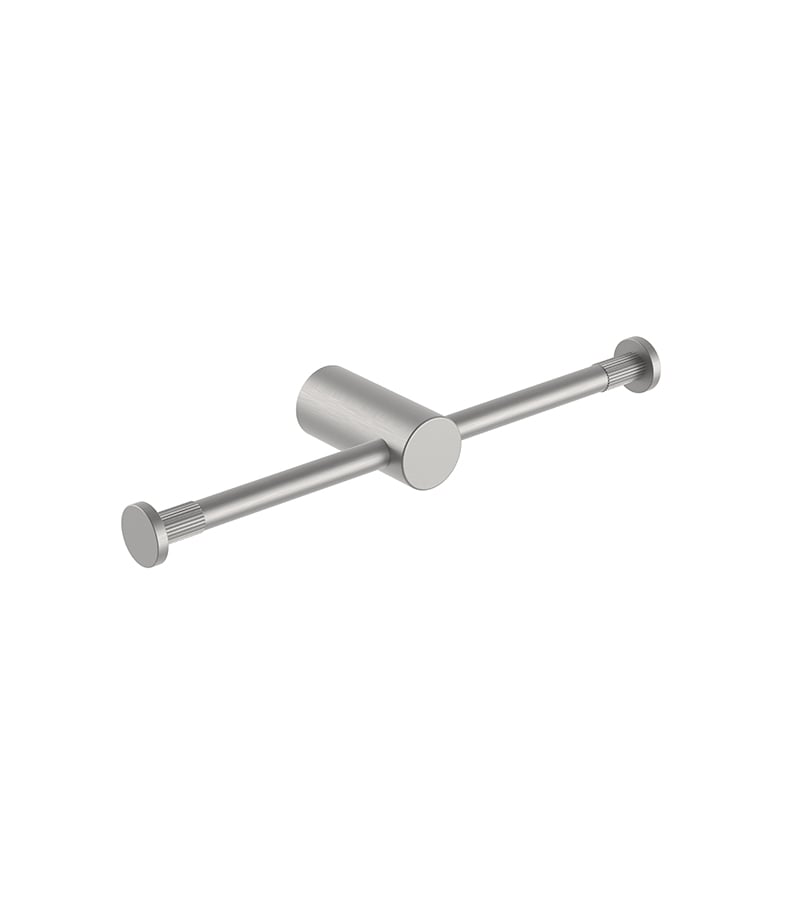 CADDENCE Brushed Nickel Double Toilet Roll Holder BU9005.TR