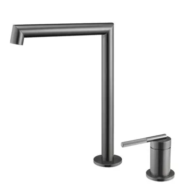 CADDENCE Brushed Gunmetal Grey Split Type Basin Mixer