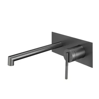 CADDENCE Brushed Gunmetal Grey Bath Or Wall Mounted Mixer