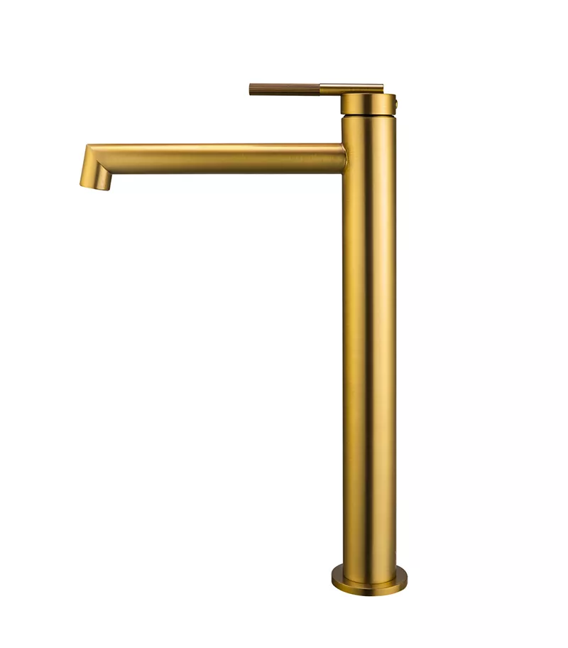 CADDENCE Brushed Yellow Gold Tall Basin Mixer