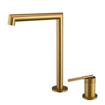 CADDENCE Split Type Basin Mixer - Brushed Brass