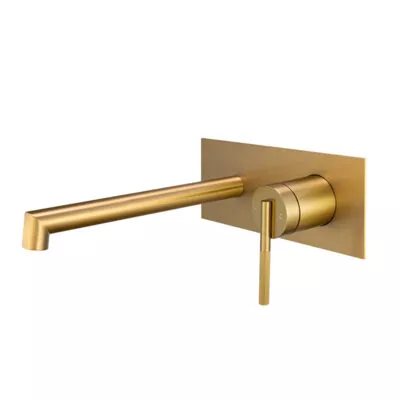 CADDENCE Bath Or Wall Mounted Mixer - Brushed Brass