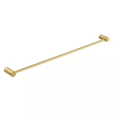 CADDENCE Single Towel Rail - Brushed Yellow Gold