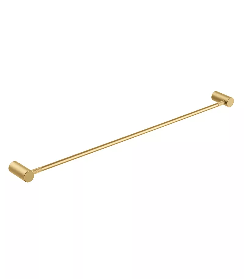 CADDENCE Single Towel Rail - Brushed Yellow Gold