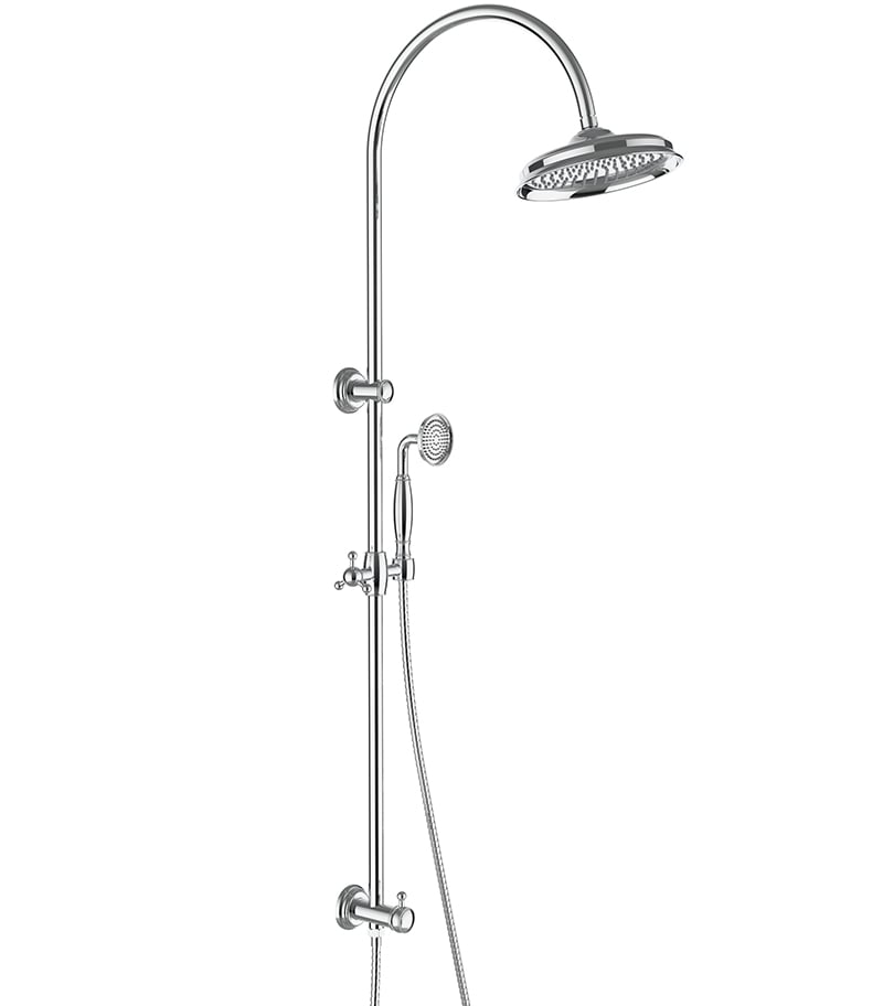 Clasico Chrome Twin Shower On Rail HPA868-201