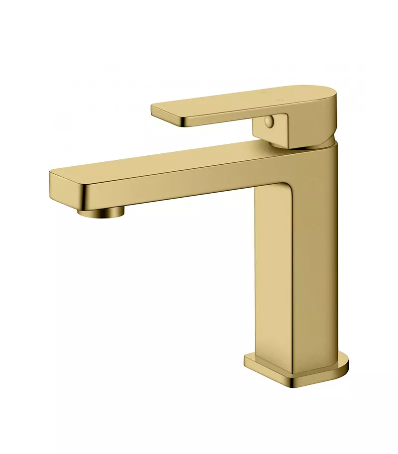 IKON Flores Brushed Gold Basin Mixer