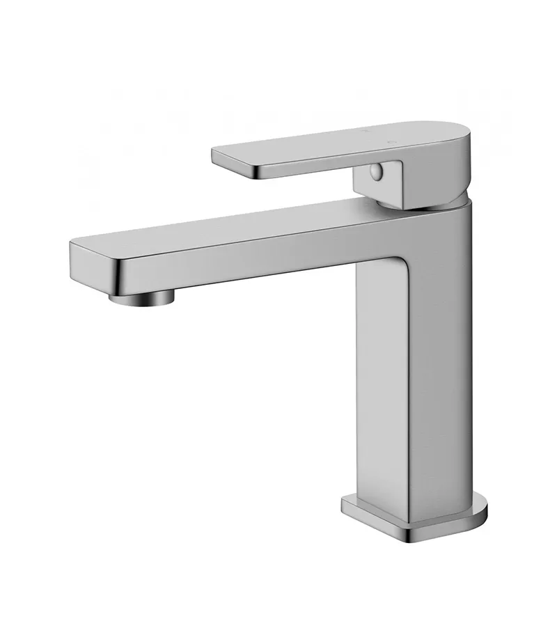 IKON Flores Brushed Nickel Basin Mixer