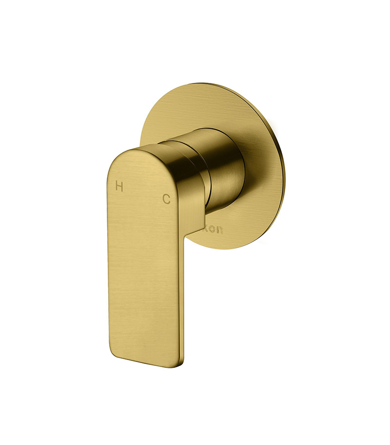 IKON Flores Brushed Gold Wall Or Shower Mixer